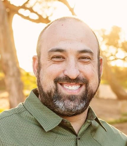 Steve Hamrell smiling outdoors
